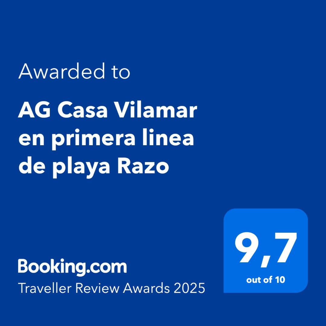Ag Casa Vilamar En Primera Linea De Playa Razo Razo da Costa Eksteriør bilde